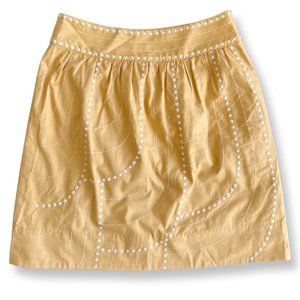 Anthropologie Embroidered Skirt